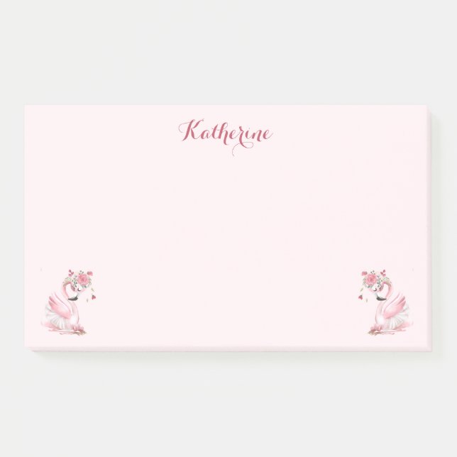 Flamingo Post-it-Notizen Post-it Klebezettel (Vorderseite)