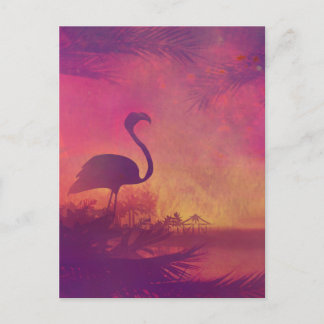Flamingo Postkarte