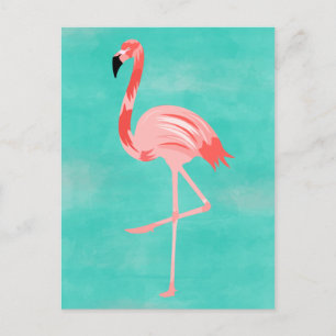 Flamingo Postkarte
