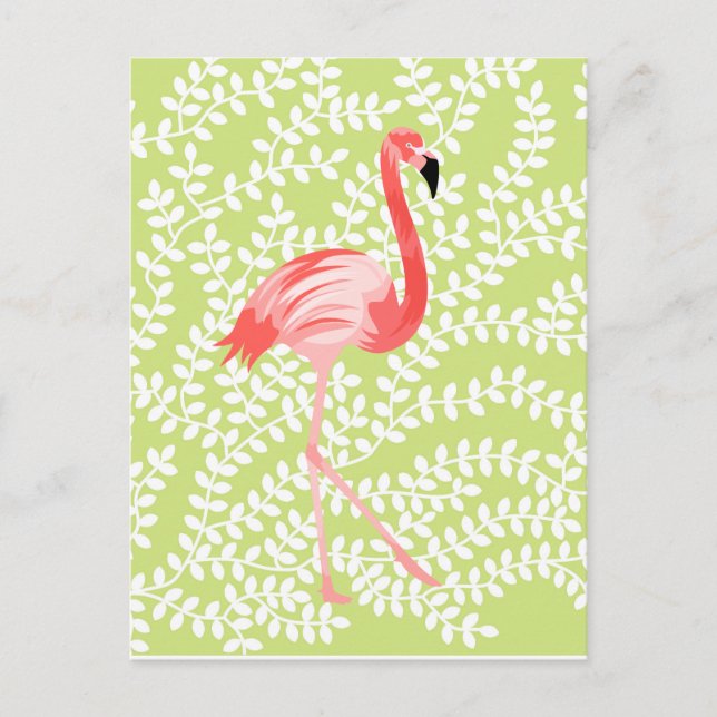 Flamingo Postkarte (Vorderseite)