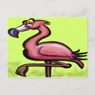 Flamingo Postkarte