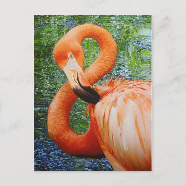 FLAMINGO POSTKARTE (Vorderseite)