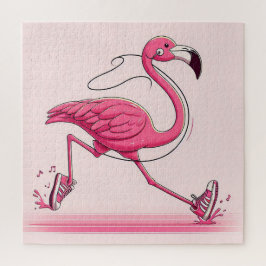 Flamingo-Puzzle in Farben für kreative Spiele