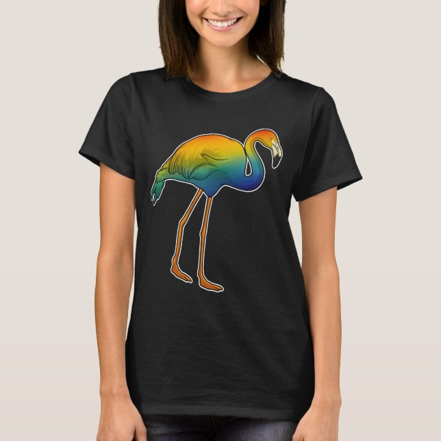 Flamingo Rainbow T-Shirt (Vorderseite)