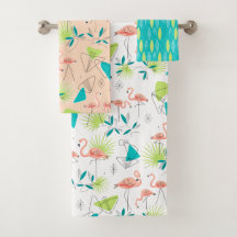 Flamingo-rama Tuch-Set