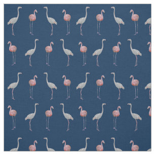 Flamingo-Raserei-Gewebe (Marine) Stoff