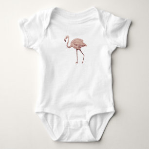 Flamingo Rosa Baby-Body Baby Strampler