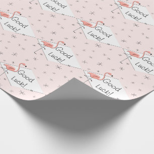 Flamingo-Rosa Diamant Glückwunsch-Geschenkpapier Geschenkpapier