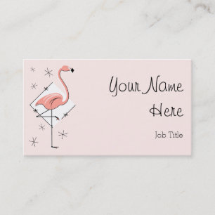 Flamingo-rosa Diamant-Visitenkarte-Seitentext Visitenkarte