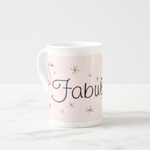 Flamingo Rosa Fabelhaft! Knochenporzellan-Tasse Prozellantasse