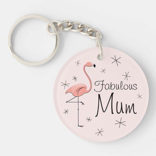 Flamingo-rosa "fabelhafte Mama" Acrylkeychain Schlüsselanhänger