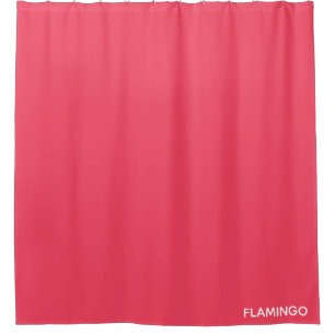 Flamingo rosa Farbname Duschvorhang