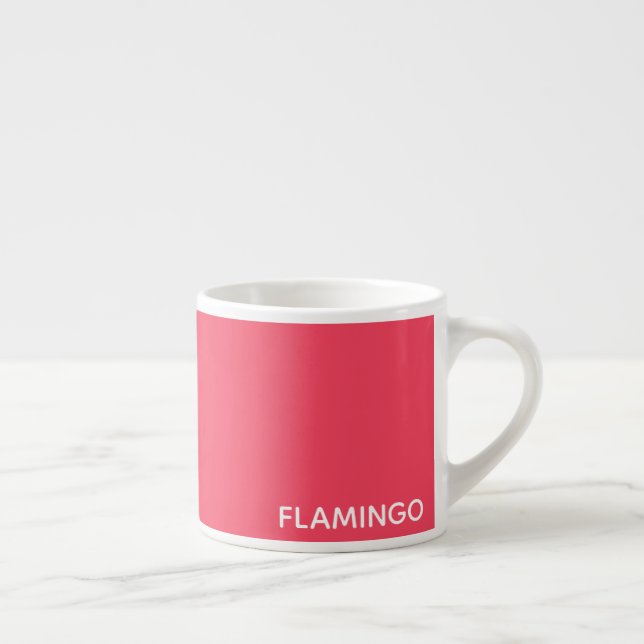 Flamingo rosa Farbname Espressotasse (Rechts)