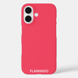 Flamingo rosa Farbname iPhone 16 Hülle