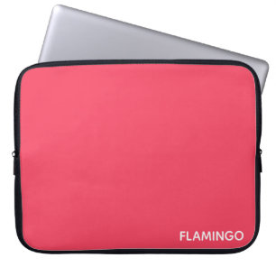 Flamingo rosa Farbname Laptopschutzhülle