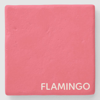 Flamingo rosa Farbname Steinuntersetzer
