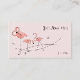 Flamingo-rosa Trio-Visitenkarte Visitenkarte