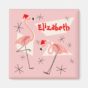 Flamingo-Sanktrosa Namensmagnetquadrat Magnet