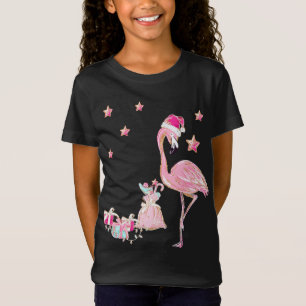 Flamingo Santa Clause Christmas Hawaiian T-Shirt