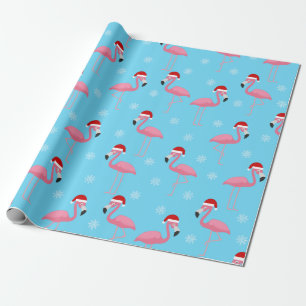 Flamingo Santa Geschenkpapier
