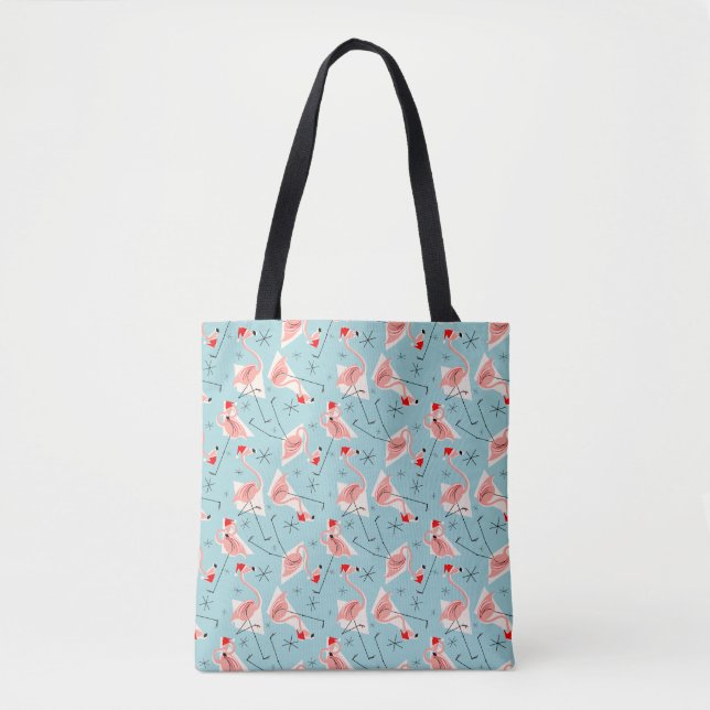 Flamingo Santas Blue Multi über Tasche (Vorderseite)