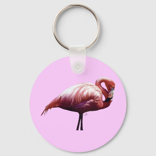 Flamingo Schlüsselanhänger (Vorderseite)