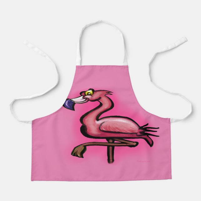 Flamingo Schürze (Vorderseite)