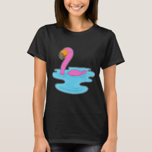 Flamingo Schwimmen T-Shirt