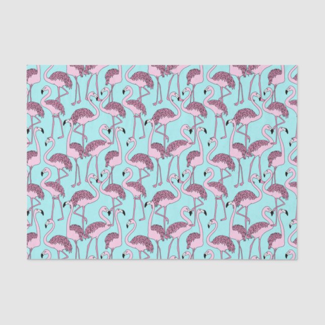 Flamingo Seidenpapier (Vorderseite)