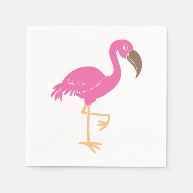 Flamingo Serviette (Vorderseite)