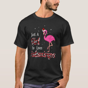 Flamingo Shirt nur ein Mädchen, das Flamingos Lieb