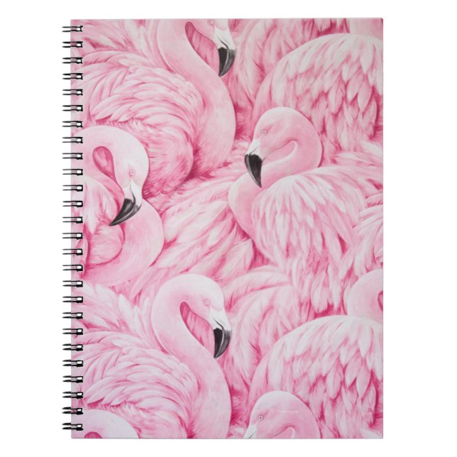 FLAMINGO SIND ÜBERALL NOTIZBLOCK (Vorderseite)