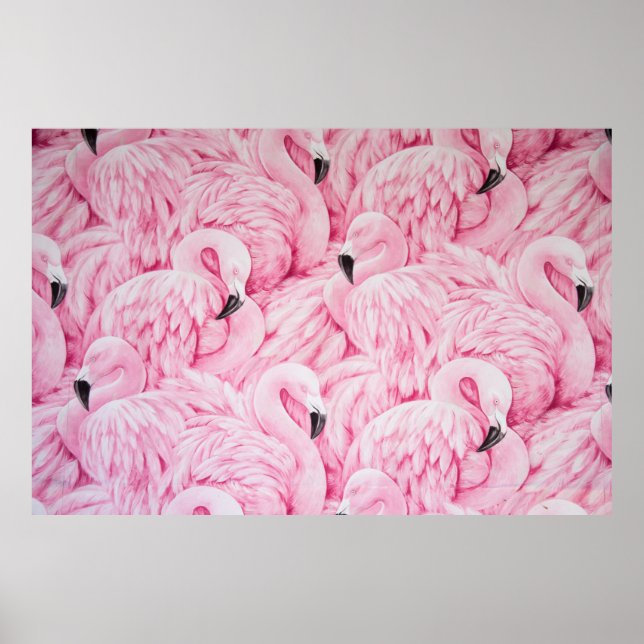 FLAMINGO SIND ÜBERALL POSTER (Vorne)