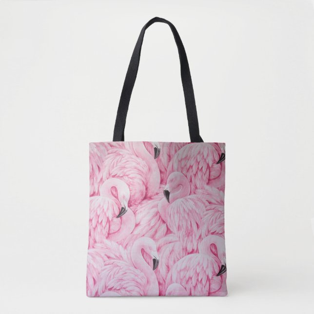 FLAMINGO SIND ÜBERALL TASCHE (Vorderseite)