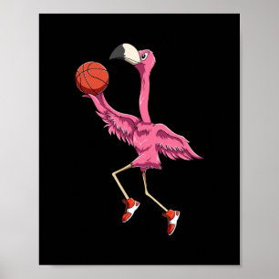 Flamingo Sketll Flamingo spielt Sketll Flamingo Poster