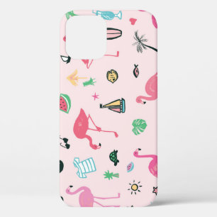 Flamingo Sommer: Lebhaftes Vogelmuster Case-Mate iPhone Hülle