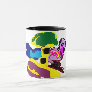 Flamingo-Sommer-Spaß-Stil Tasse