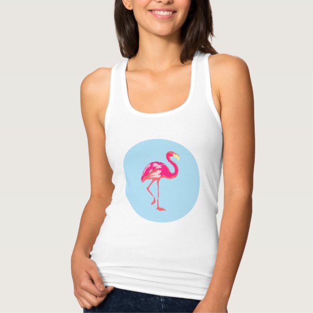 Flamingo, Sommer Tank Top (Vorderseite)