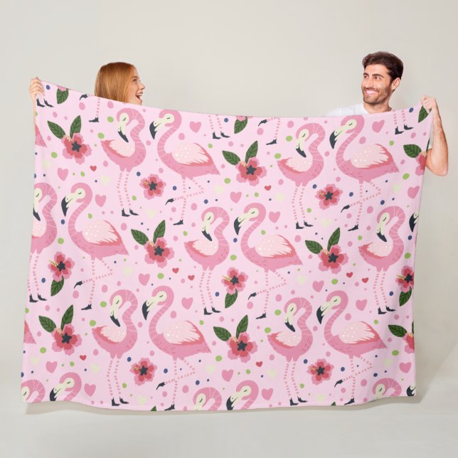 Flamingo Sommerkollektion One Design 9 Fleecedecke (Beispiel)