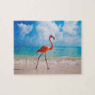 Flamingo-Spiel-Puzzlespiel