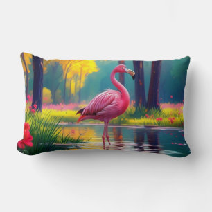 Flamingo Stehend im See-365476 Lendenkissen