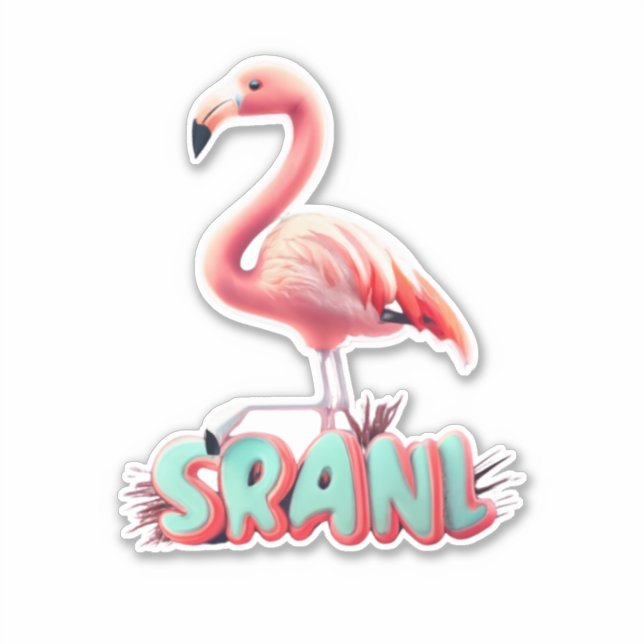 Flamingo Sticker, die die Tropics Zuhause bringen Aufkleber (Vorderseite)