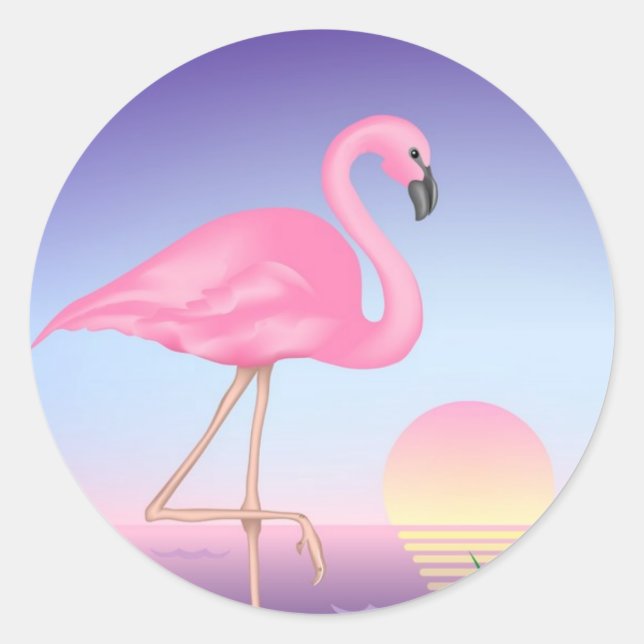Flamingo Stickers (Vorderseite)