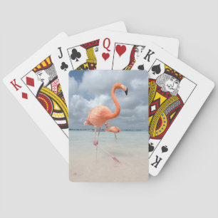 Flamingo-Strand Aruba Spielkarten