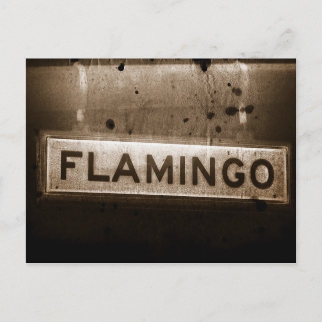 Flamingo Street Las Vegas Postcard Postkarte (Vorderseite)