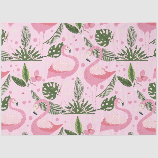 Flamingo Summer Collection 1 Design 10 Seidenpapier (Vorderseite)