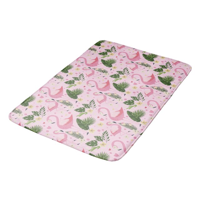 Flamingo Summer Collection 1 Design 8 Badematte (Schrägansicht)