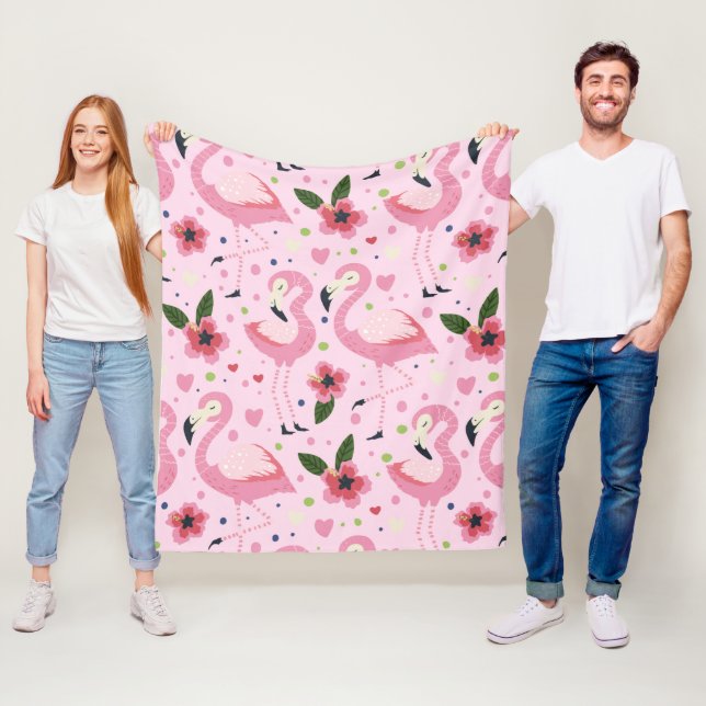 Flamingo Summer Collection ein Design 9 Fleecedecke (Beispiel)
