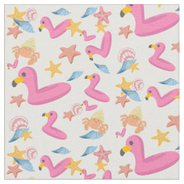 Flamingo summer party stoff