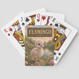Flamingo Süßes Baby-Geschichtenbuch-Nursery-Tier Spielkarten